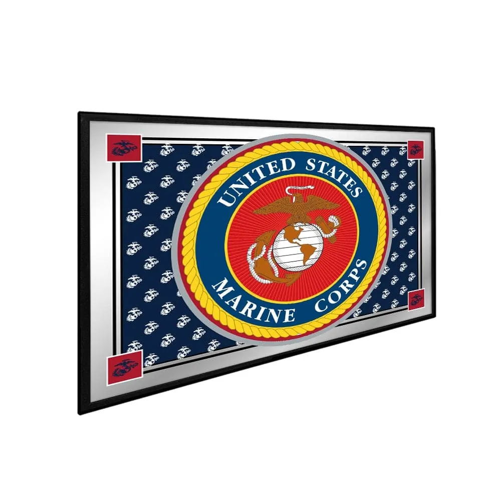 US Marine Corps: Seal - Framed Mirrored Wall Sign