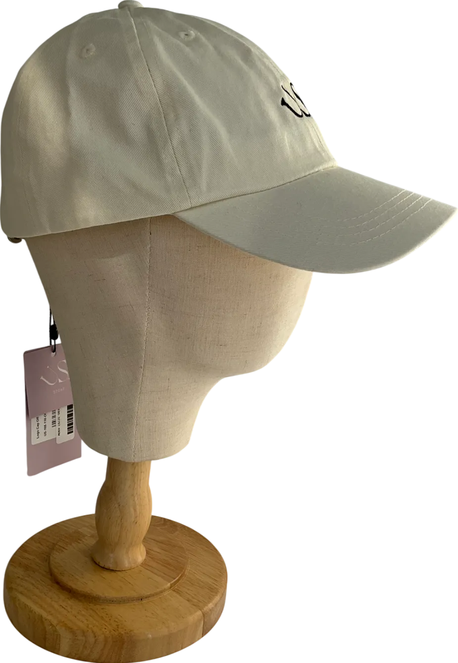 US. Store Cream Logo Cap Off White One Size