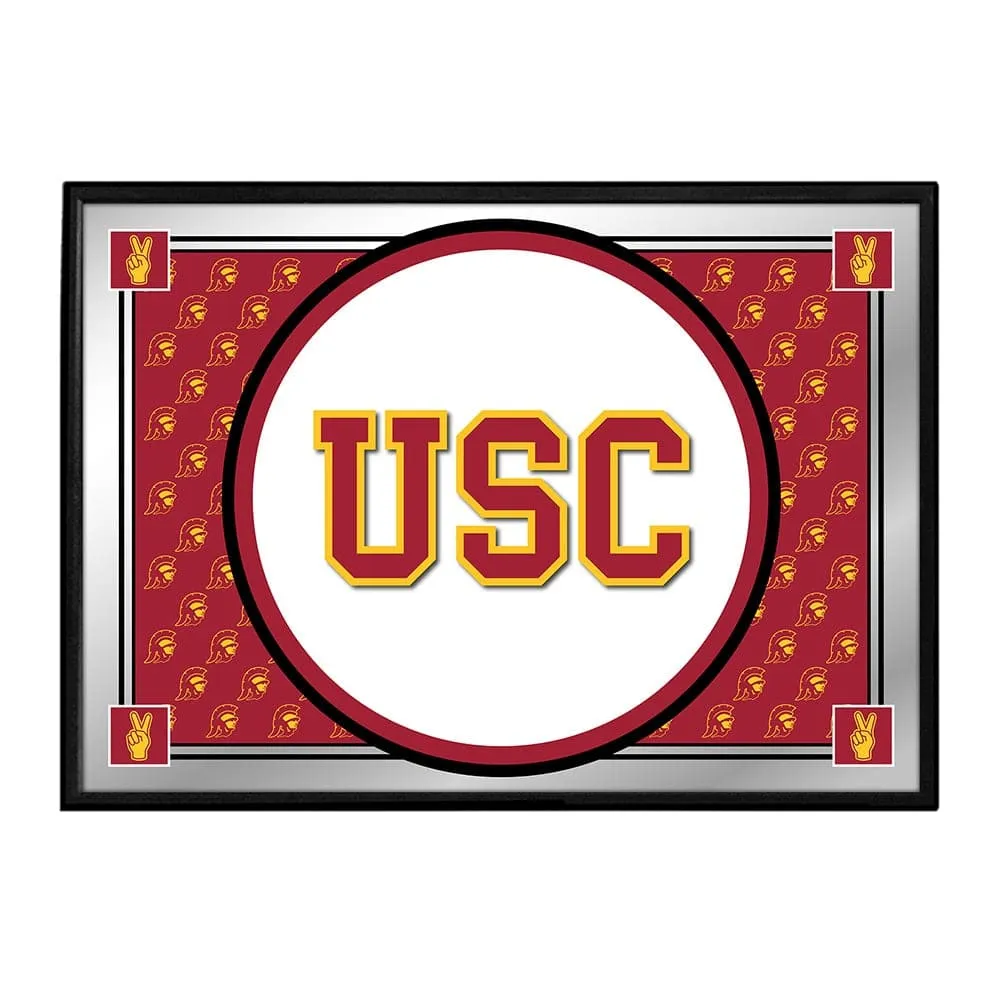 USC Trojans: Team Spirit - Framed Mirrored Wall Sign