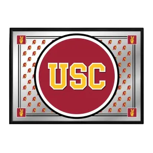 USC Trojans: Team Spirit - Framed Mirrored Wall Sign