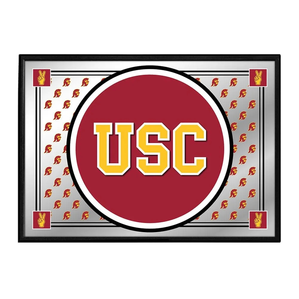 USC Trojans: Team Spirit - Framed Mirrored Wall Sign