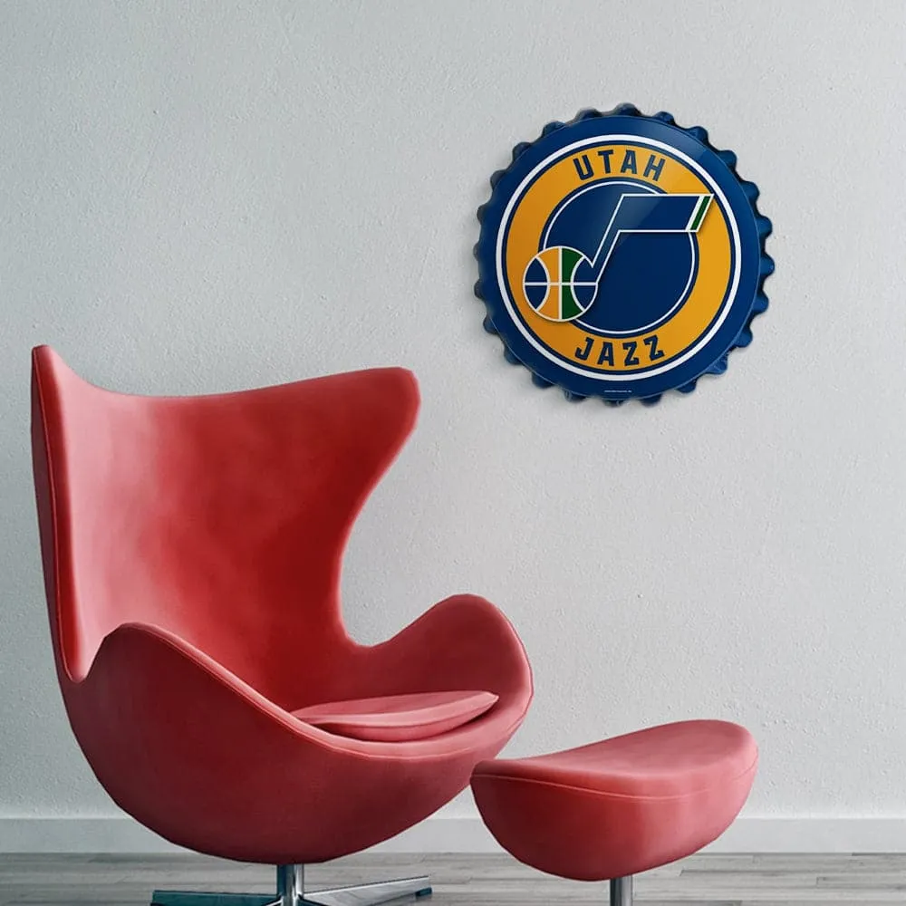 Utah Jazz: Bottle Cap Wall Sign