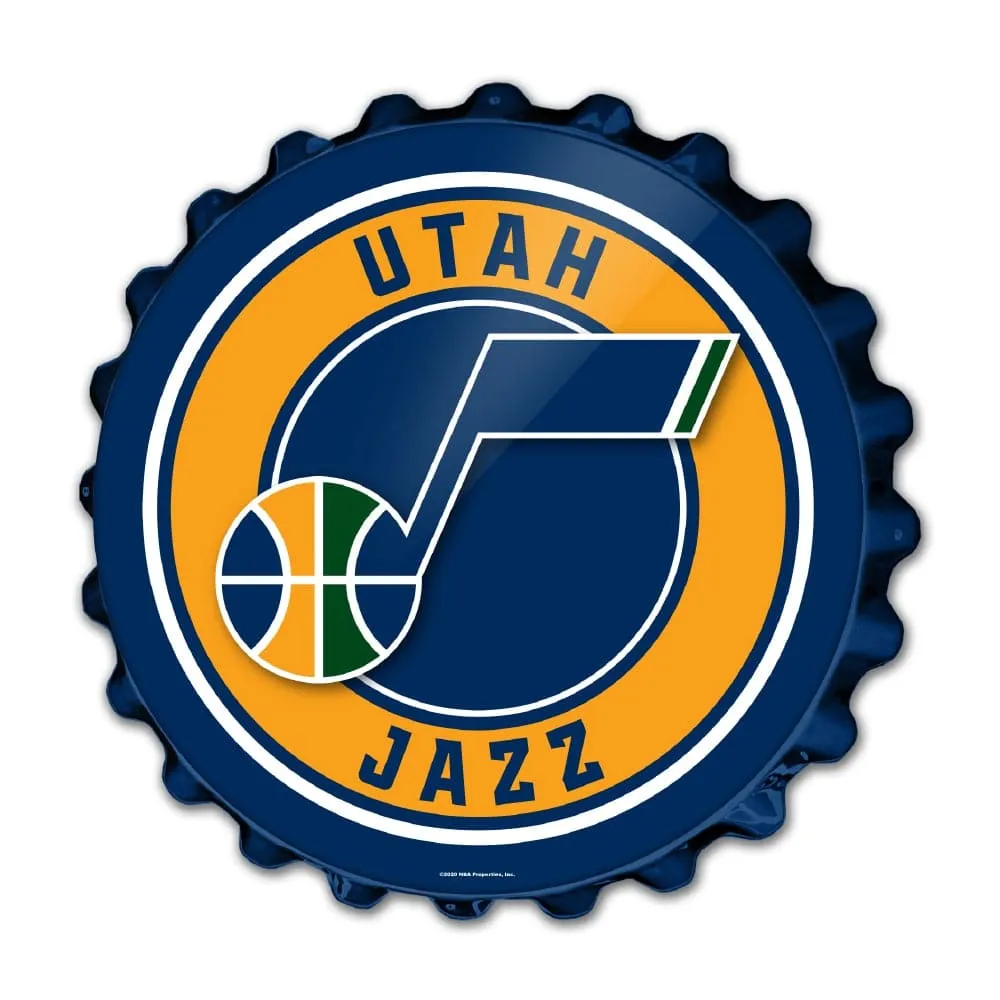 Utah Jazz: Bottle Cap Wall Sign