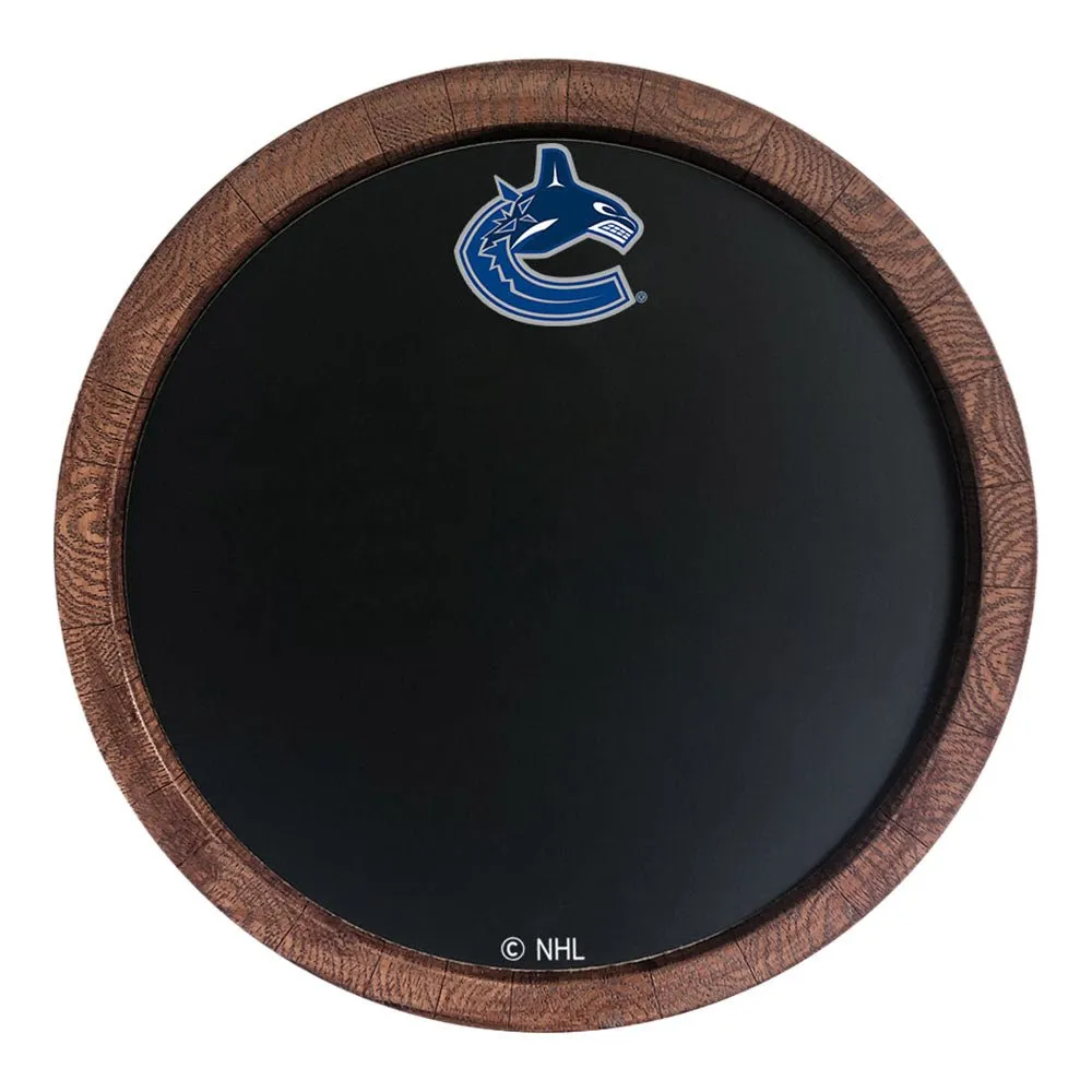 Vancouver Canucks: Barrel Top Chalkboard Sign