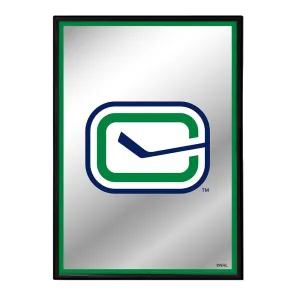 Vancouver Canucks: Logo - Framed Mirrored Wall Sign