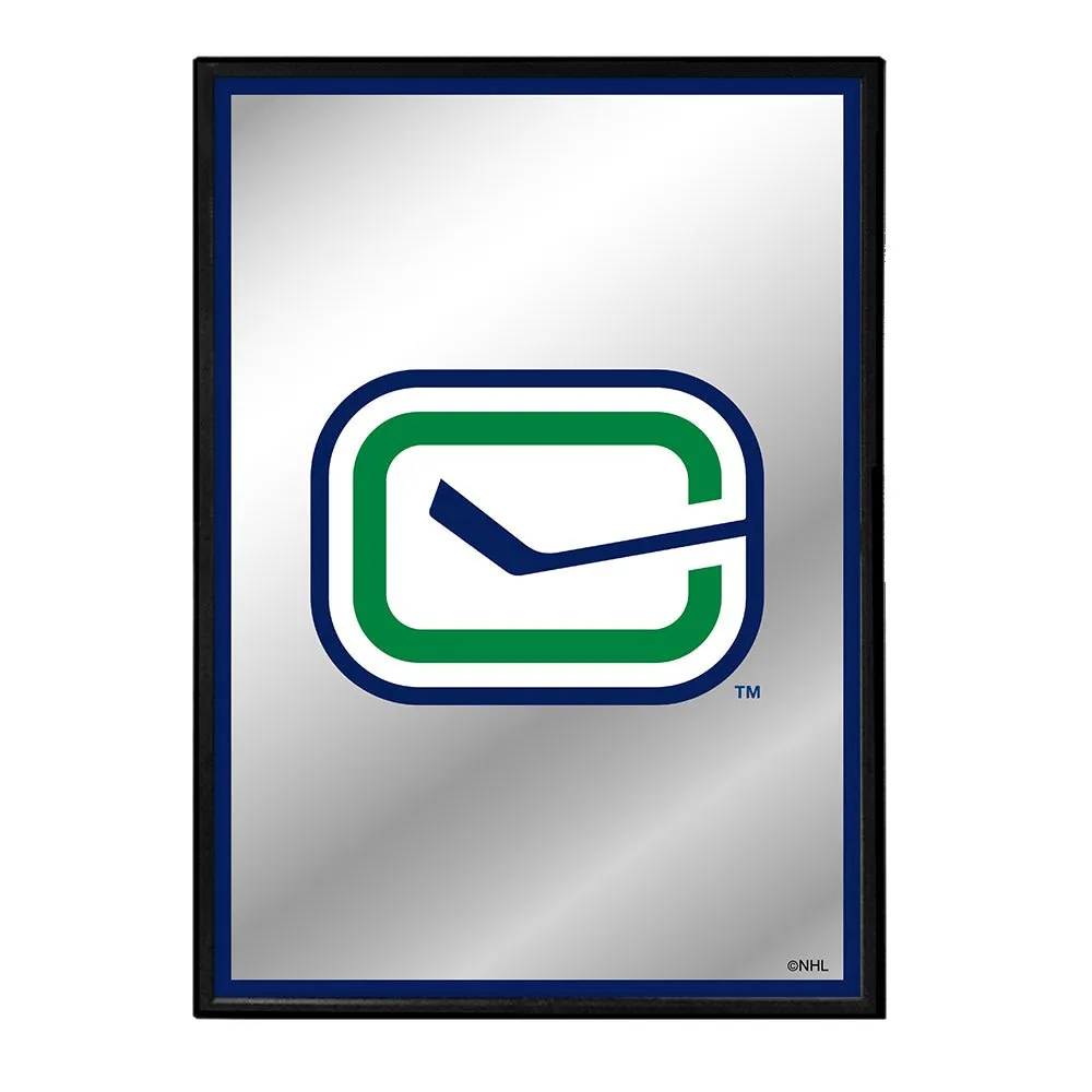 Vancouver Canucks: Logo - Framed Mirrored Wall Sign