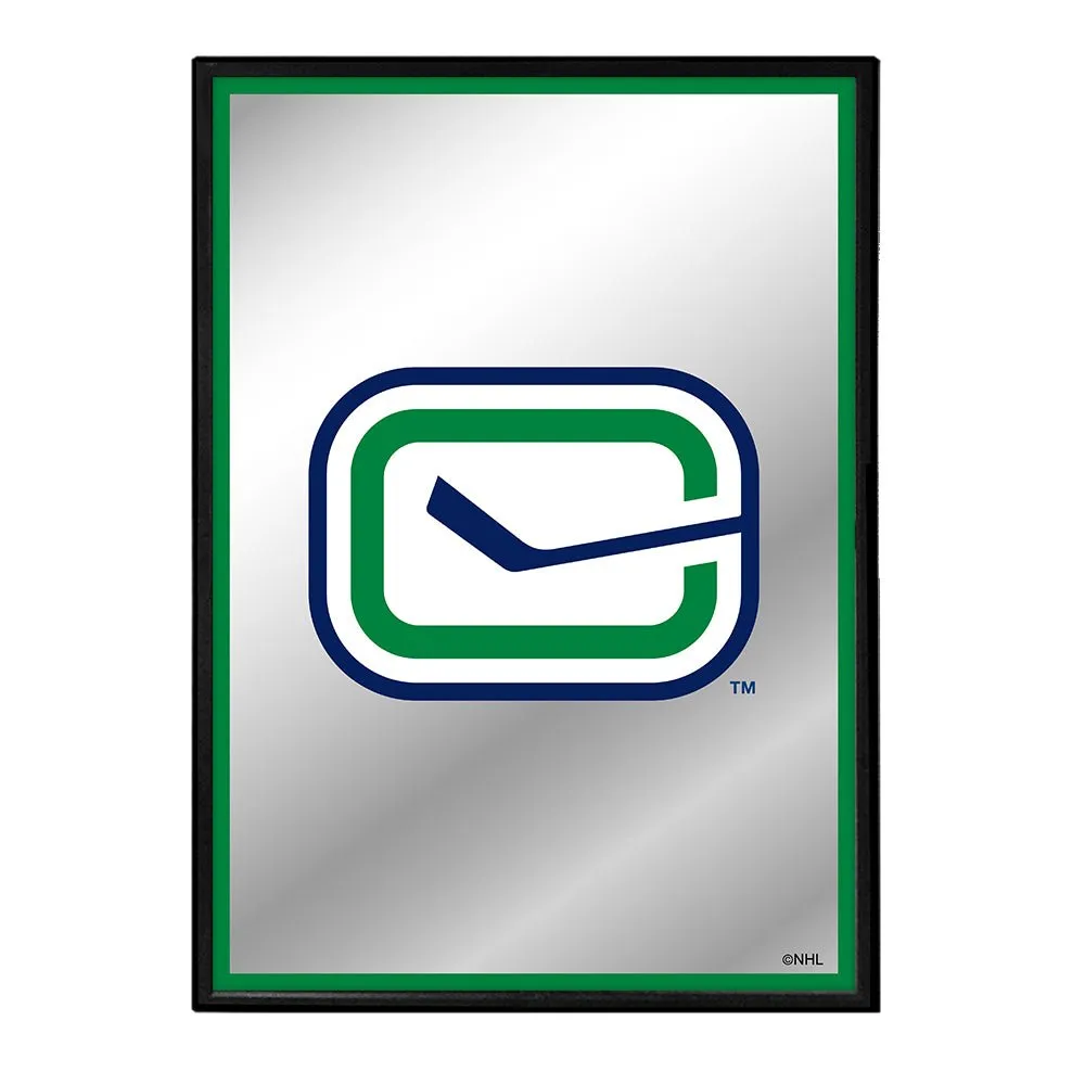 Vancouver Canucks: Logo - Framed Mirrored Wall Sign