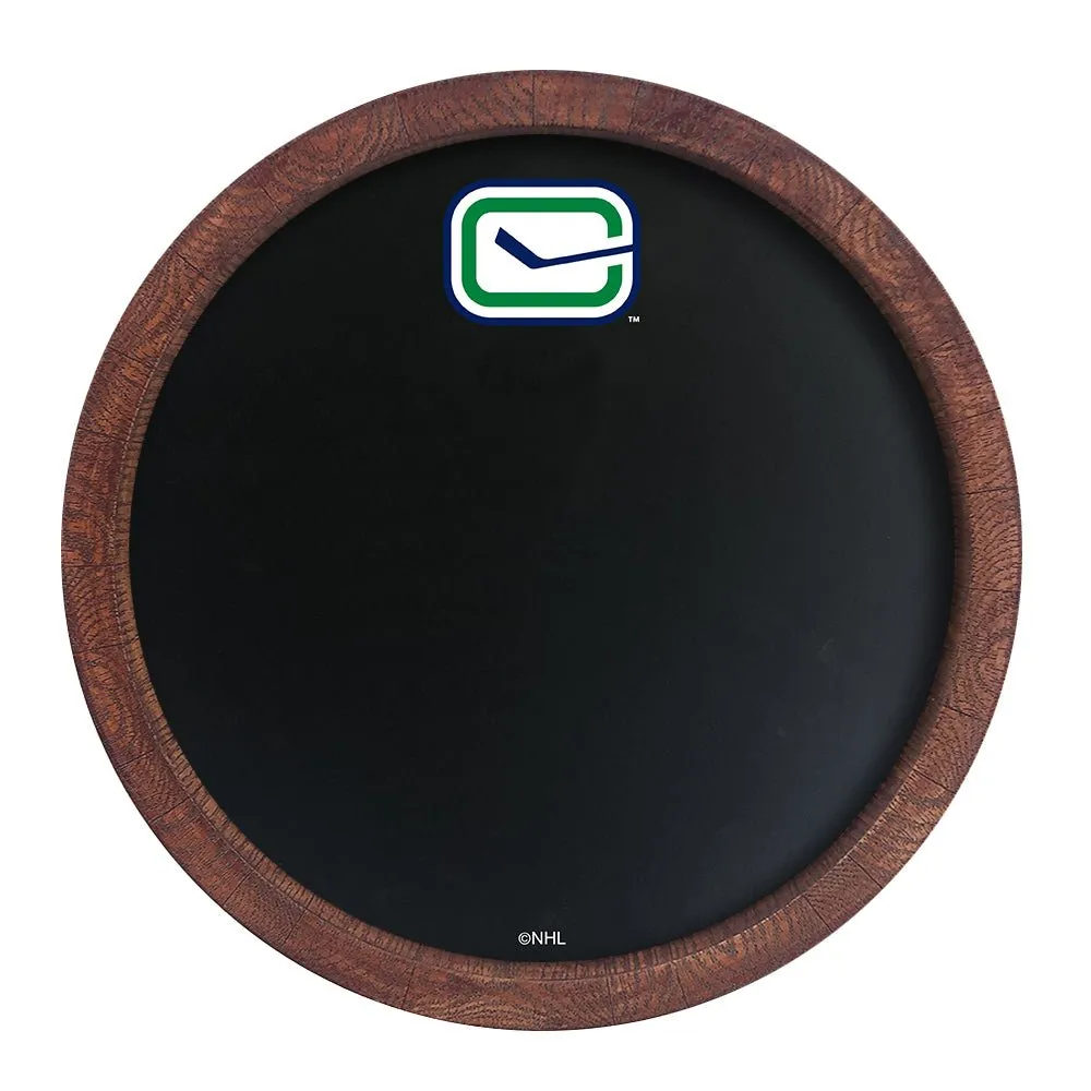 Vancouver Canucks: Secondary Logo - Barrel Top Chalkboard Sign