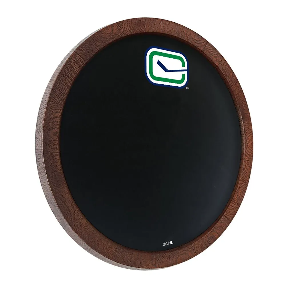 Vancouver Canucks: Secondary Logo - Barrel Top Chalkboard Sign