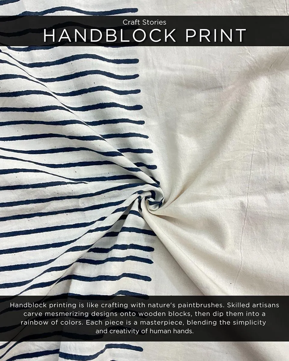 Vanilla Sky Handblockprinted Cotton Kurta Set - Vnmn