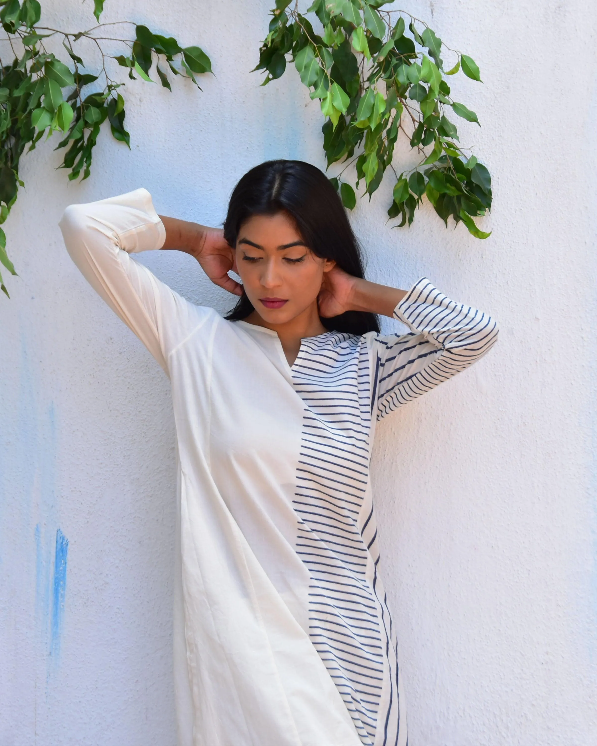 Vanilla Sky Handblockprinted Cotton Kurta Set - Vnmn