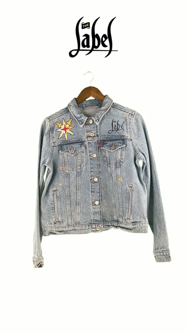 Vegas Born - Hand-Painted Denim Jacket