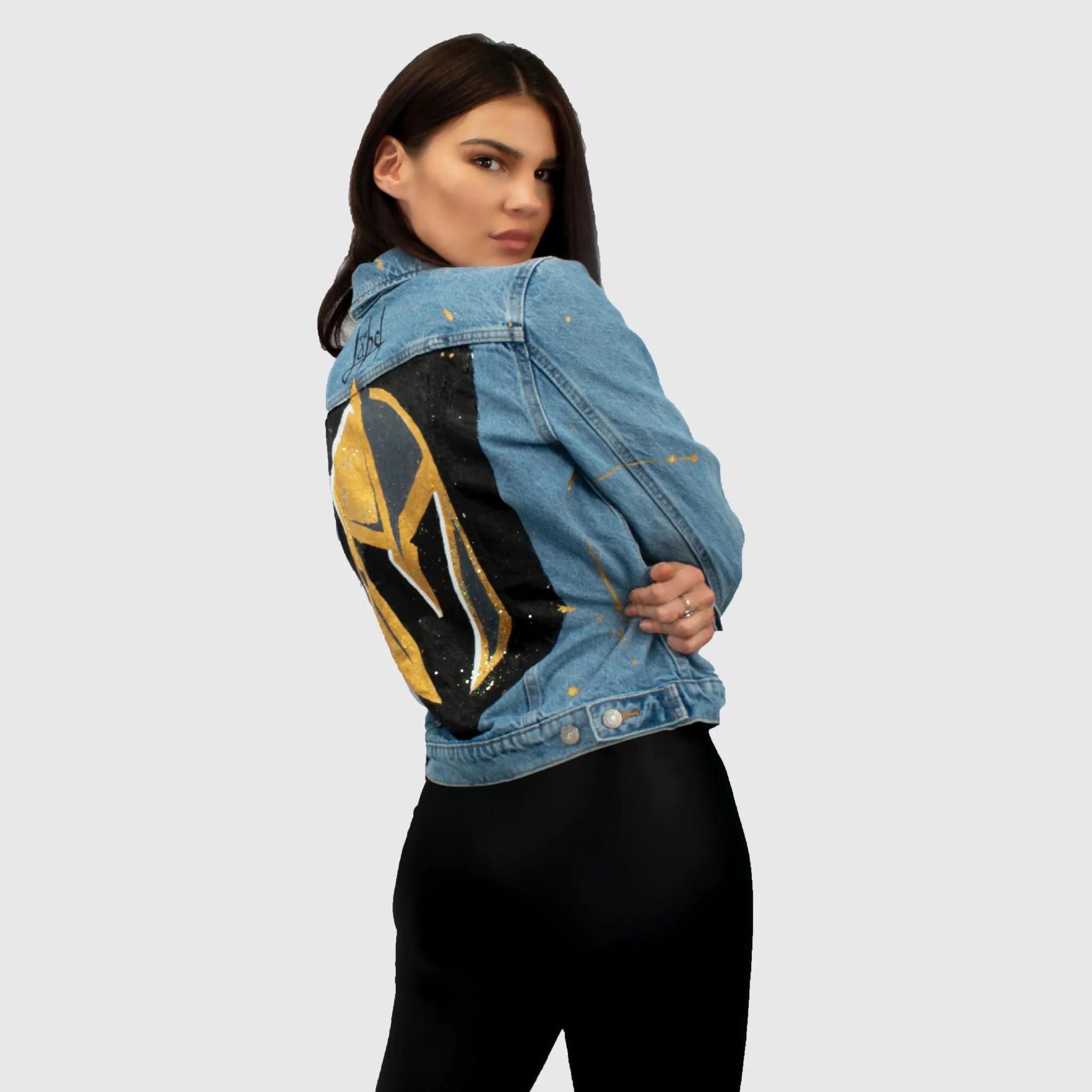 Vegas Born - Hand-Painted Denim Jacket