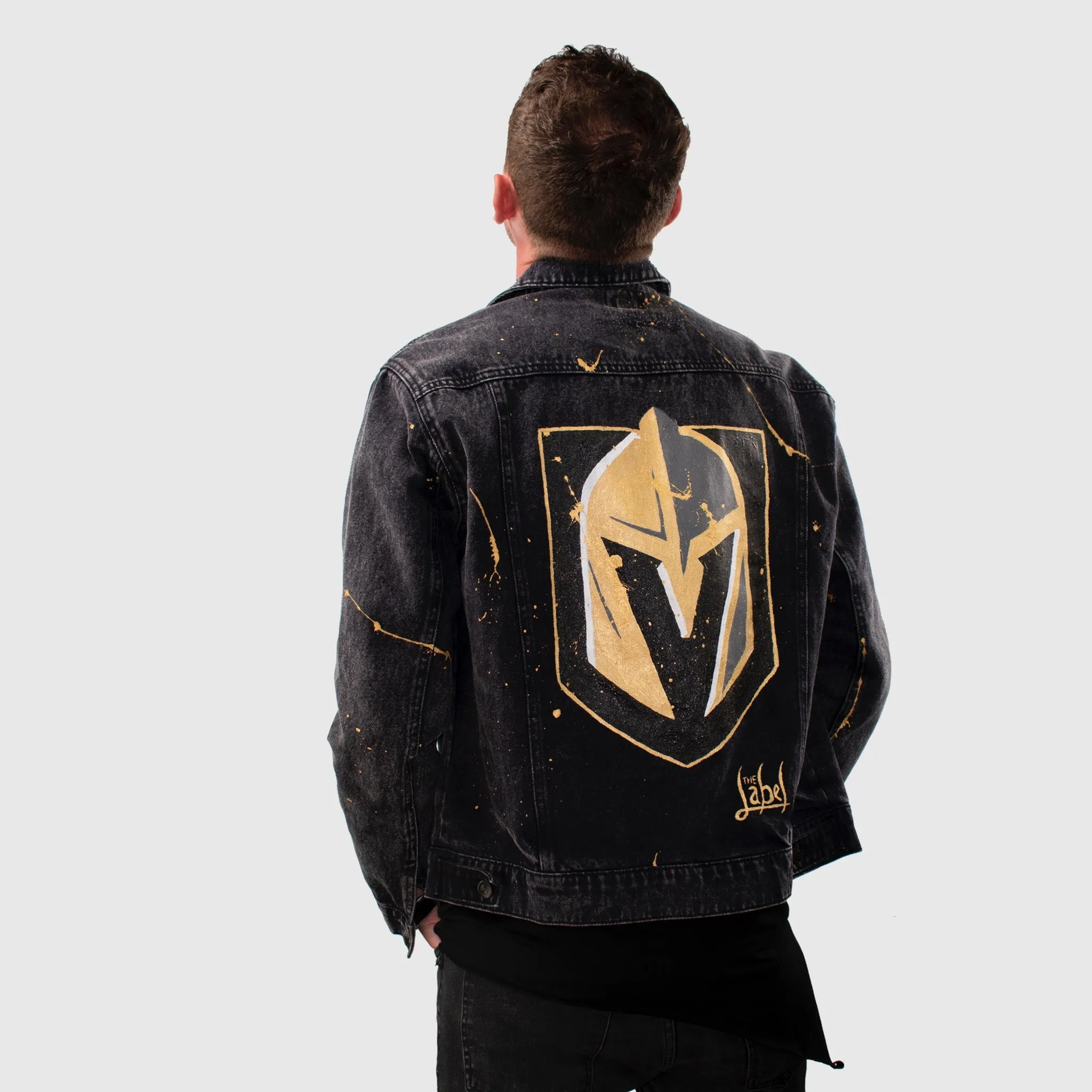Vegas Born - Hand-Painted Denim Jacket