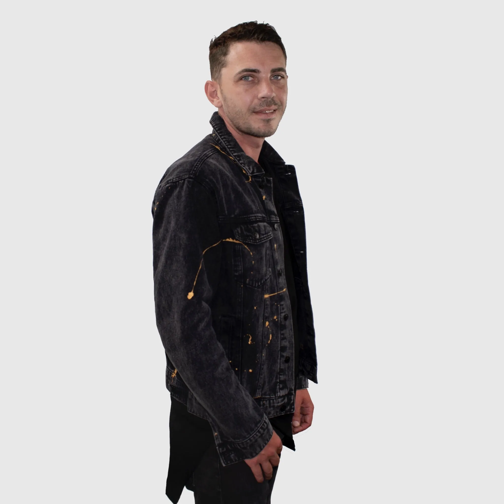 Vegas Born - Hand-Painted Denim Jacket