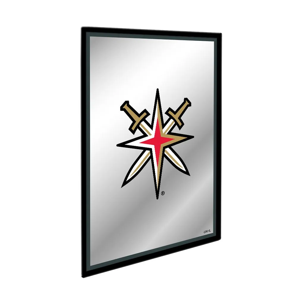 Vegas Golden Knights: Logo - Framed Mirrored Wall Sign