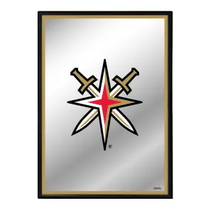 Vegas Golden Knights: Logo - Framed Mirrored Wall Sign