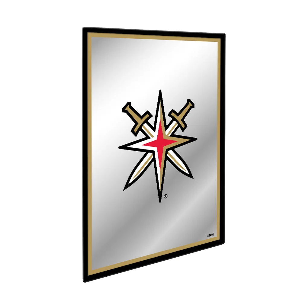 Vegas Golden Knights: Logo - Framed Mirrored Wall Sign
