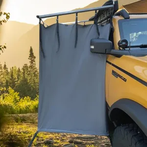 Vehicle Awning Shower Room with Roof Waterproof Carside Camping Shower Tent Overland for SUV Truck