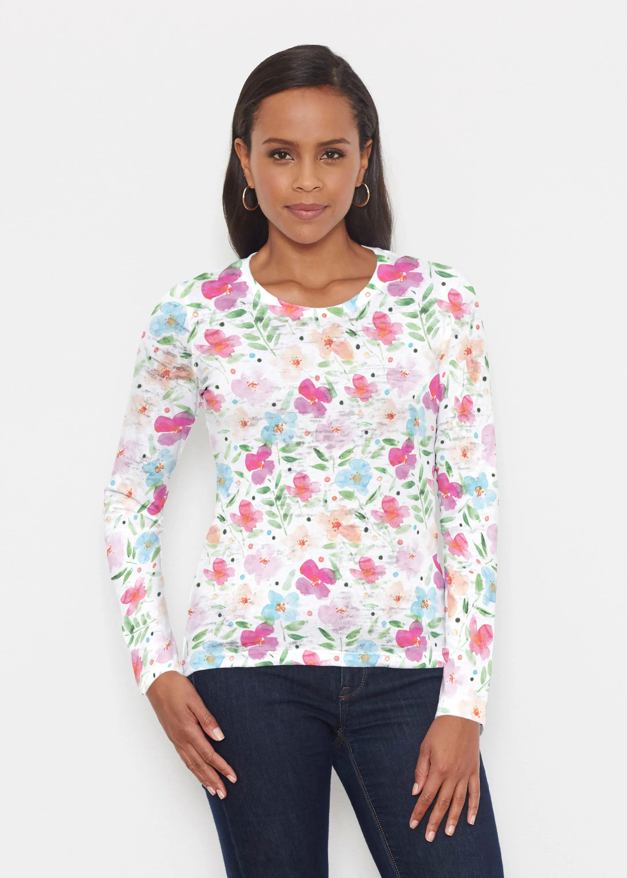 Vibrant Meadow (8026) ~ Signature Long Sleeve Crew Shirt