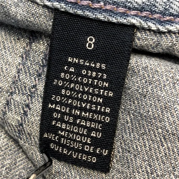 Vintage American Eagle Outfitters Light Wash Flair Leg Blue Jeans 8