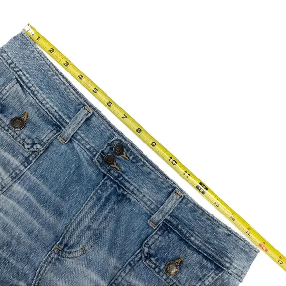 Vintage American Eagle Outfitters Light Wash Flair Leg Blue Jeans 8