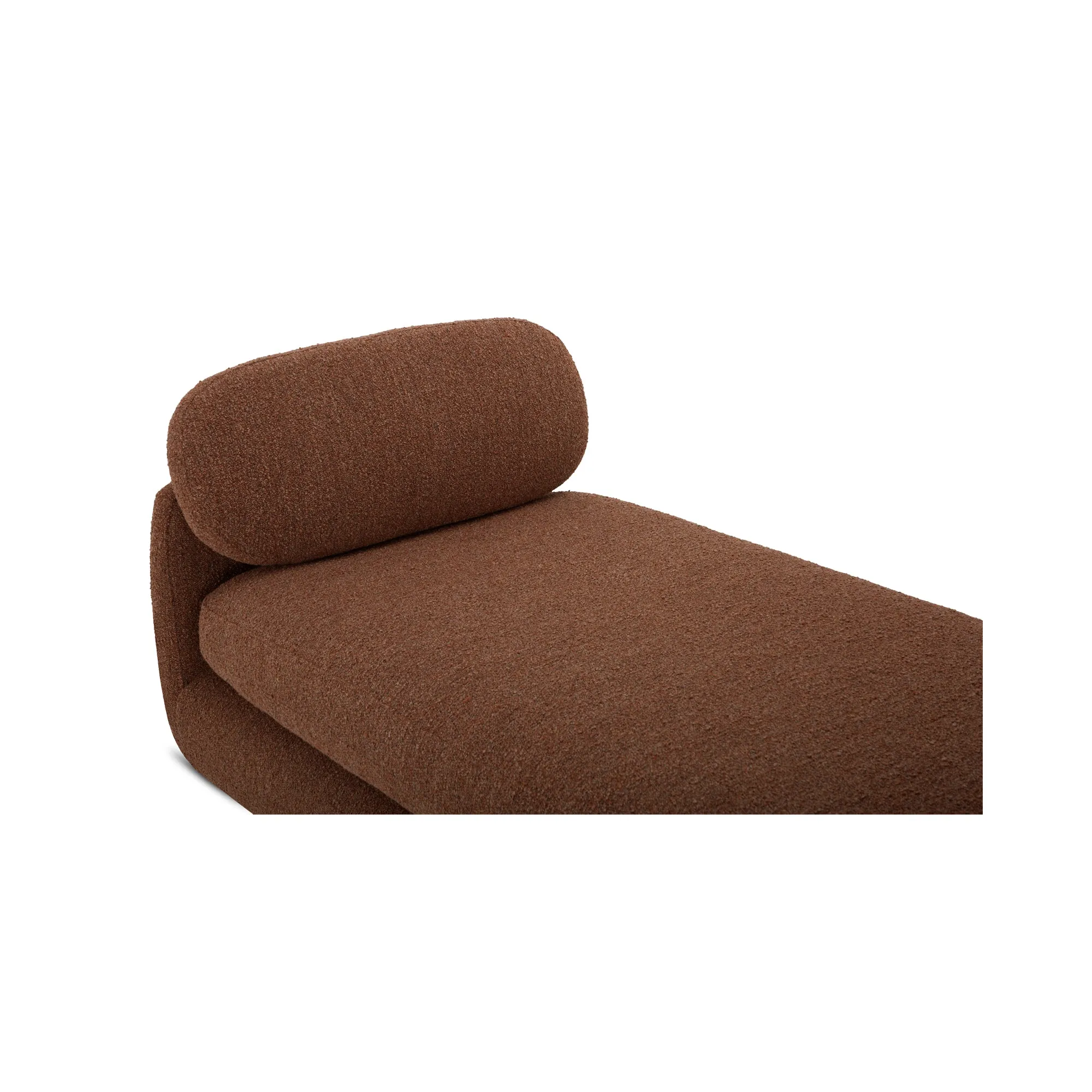 Vintage-Inspired Bouclé Curve Daybed