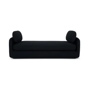 Vintage-Inspired Bouclé Curve Daybed