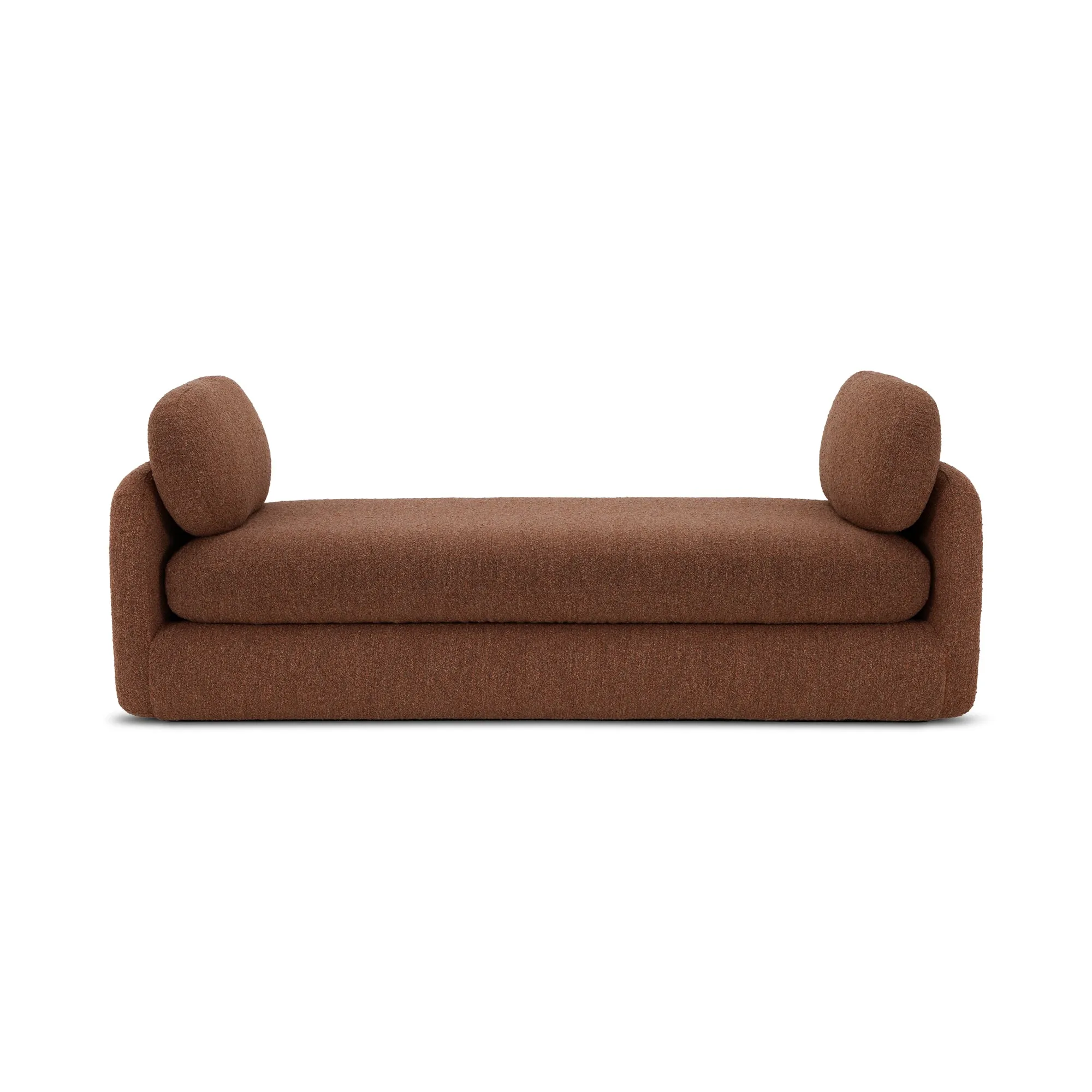 Vintage-Inspired Bouclé Curve Daybed