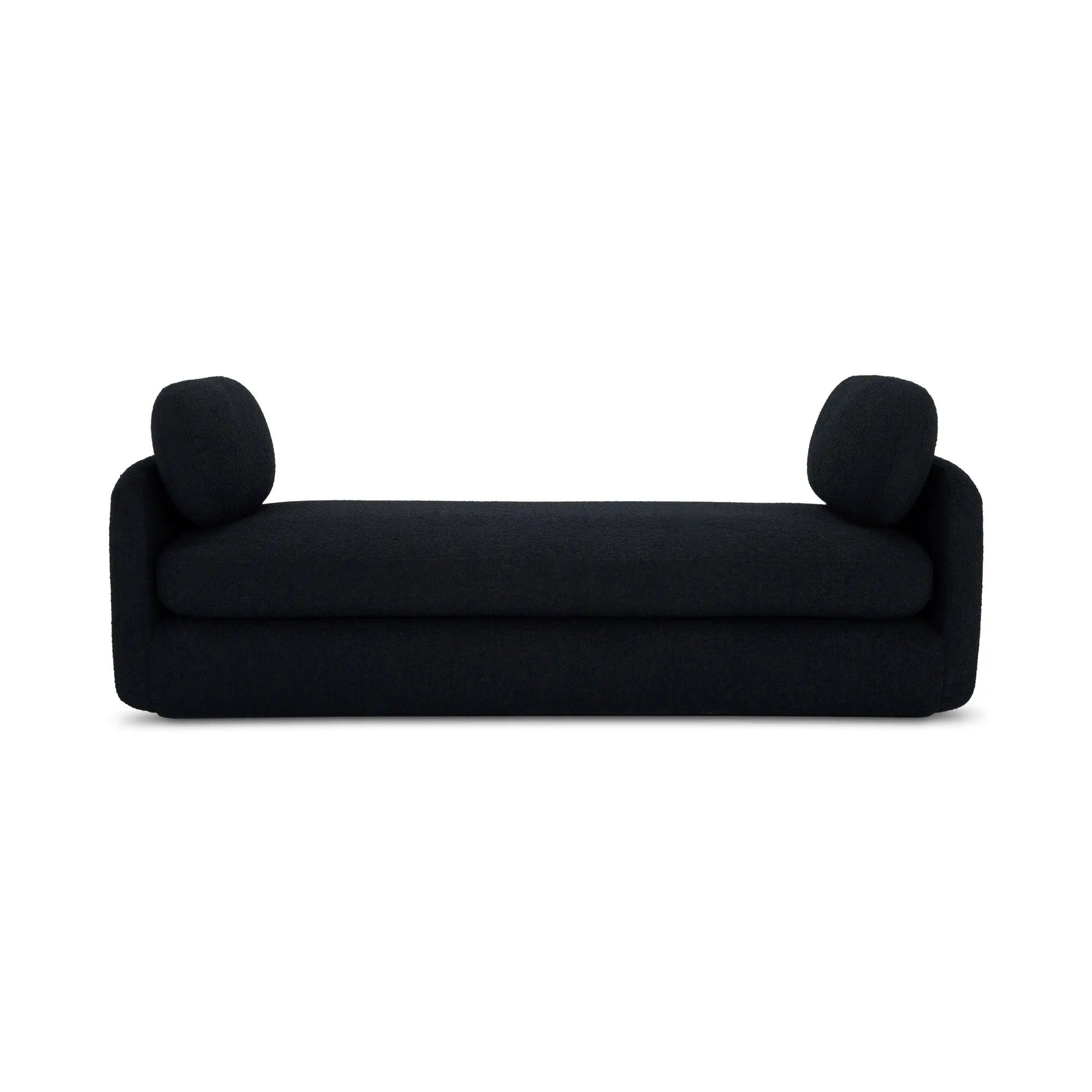 Vintage-Inspired Bouclé Curve Daybed