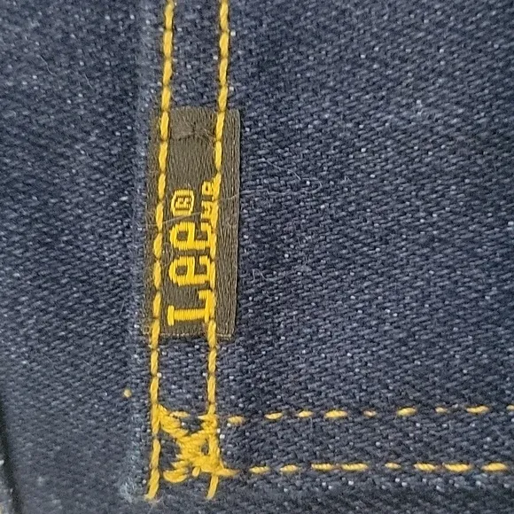 Vintage Lee Riders 28x34 High Rise 14L Dark Denim Made in USA 80s 1980s