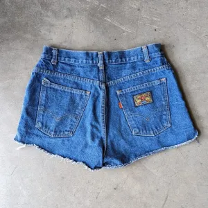 Vintage Levi's Orange Tab Barnstormers Blue Denim Jean Shorts size 4/6