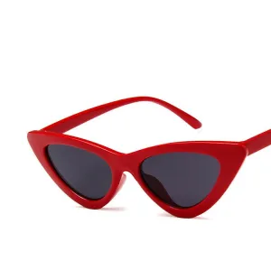 Vintage Narrow Cat Eye Sunglasses for Women