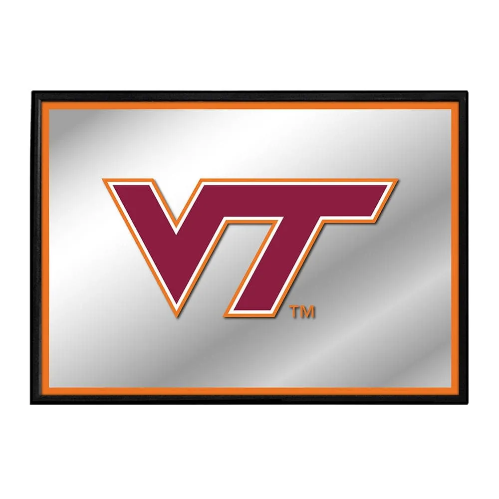 Virginia Tech Hokies: Framed Mirrored Wall Sign