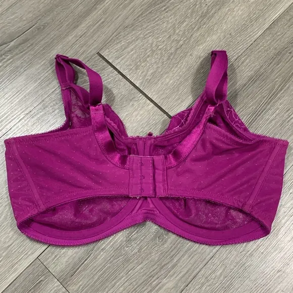 WACOAL Retro Chic Full Figure Pink Lace  Underwire Bra size 36G
