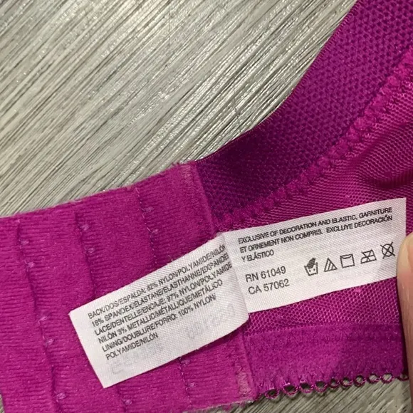WACOAL Retro Chic Full Figure Pink Lace  Underwire Bra size 36G