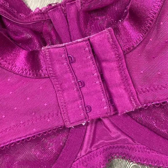 WACOAL Retro Chic Full Figure Pink Lace  Underwire Bra size 36G