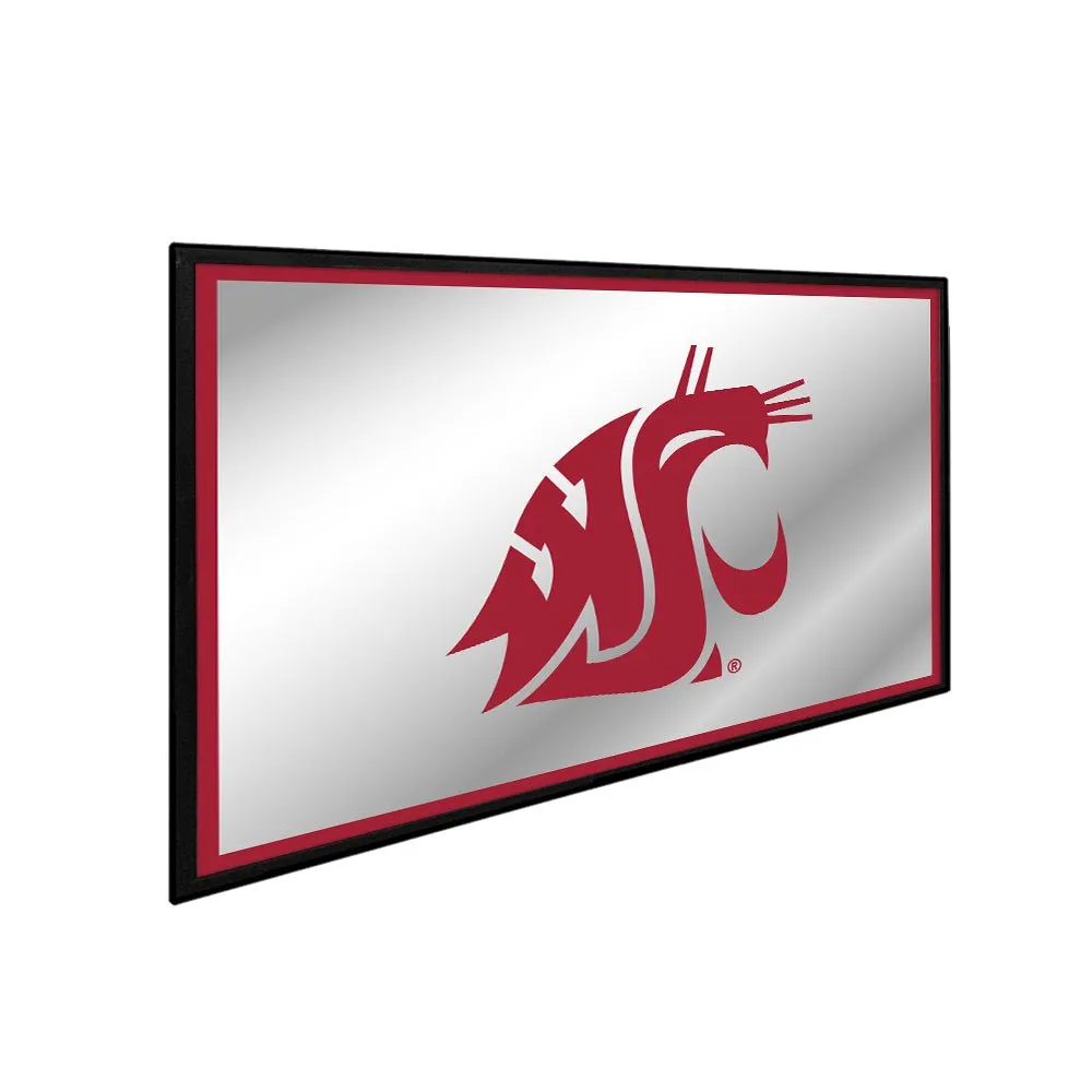Washington State Cougars: Logo - Framed Mirrored Wall Sign