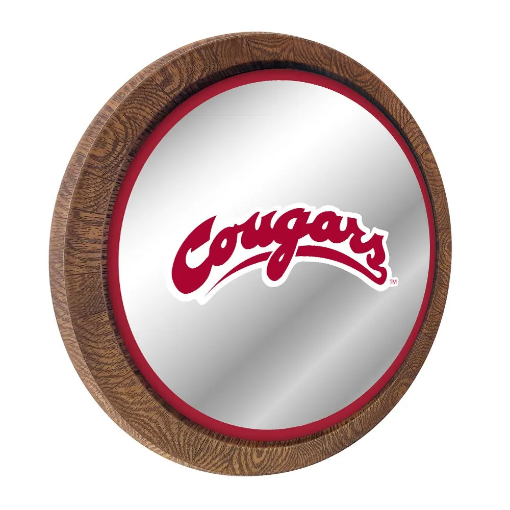 Washington State Cougars: Mirrored Barrel Top Mirrored Wall Sign
