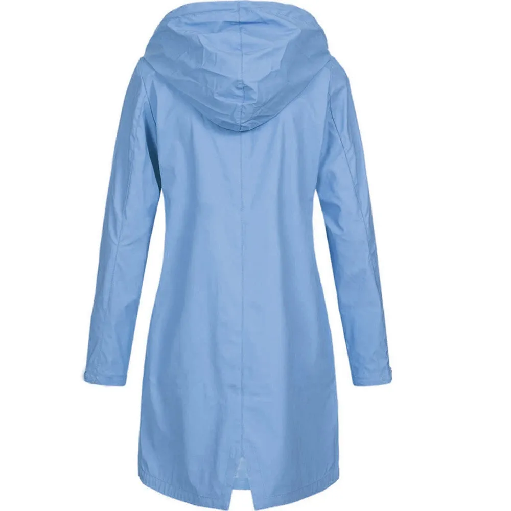Waterproof Hooded Jacket | Longline | Sleek & Functional