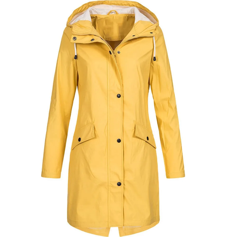 Waterproof Hooded Jacket | Longline | Sleek & Functional