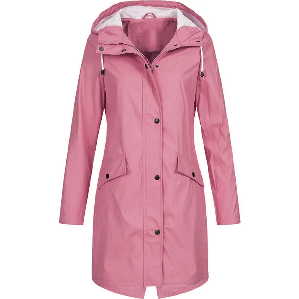 Waterproof Hooded Jacket | Longline | Sleek & Functional