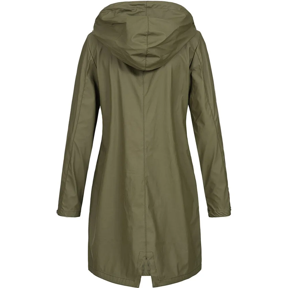 Waterproof Hooded Jacket | Longline | Sleek & Functional