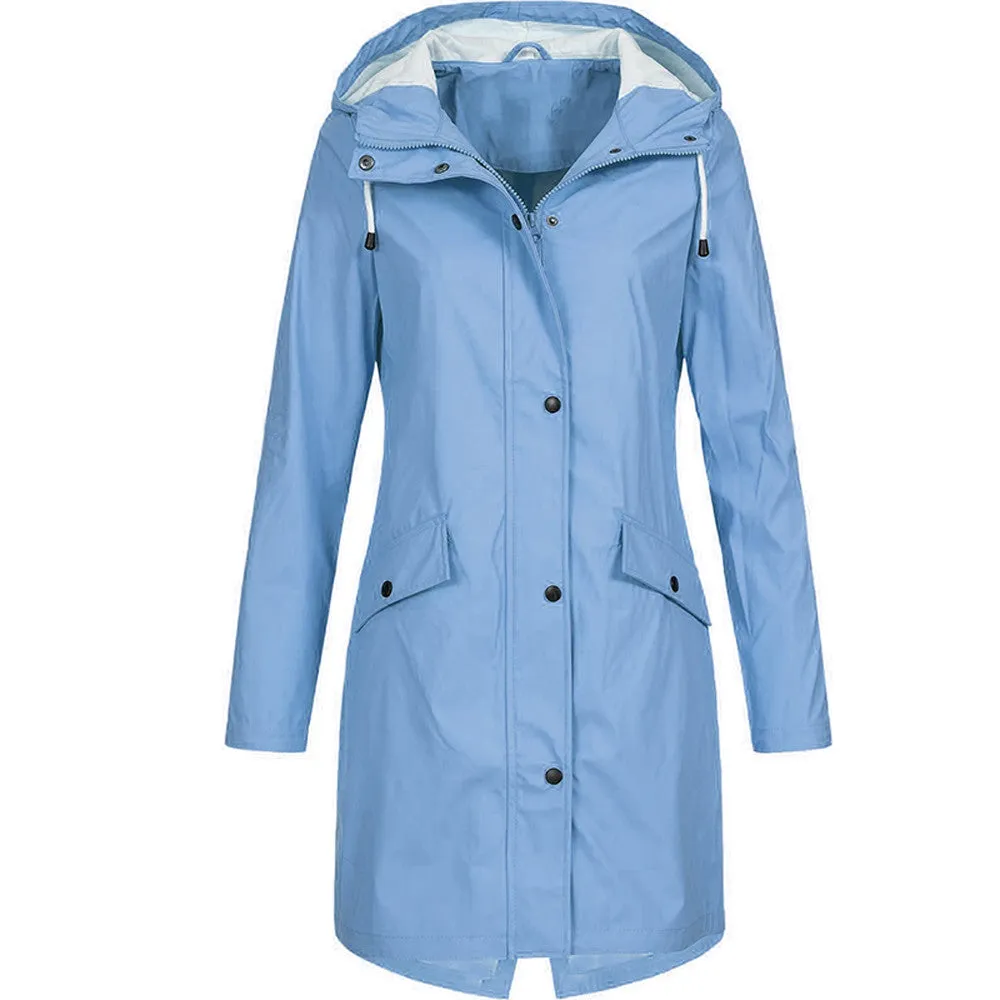 Waterproof Hooded Jacket | Longline | Sleek & Functional