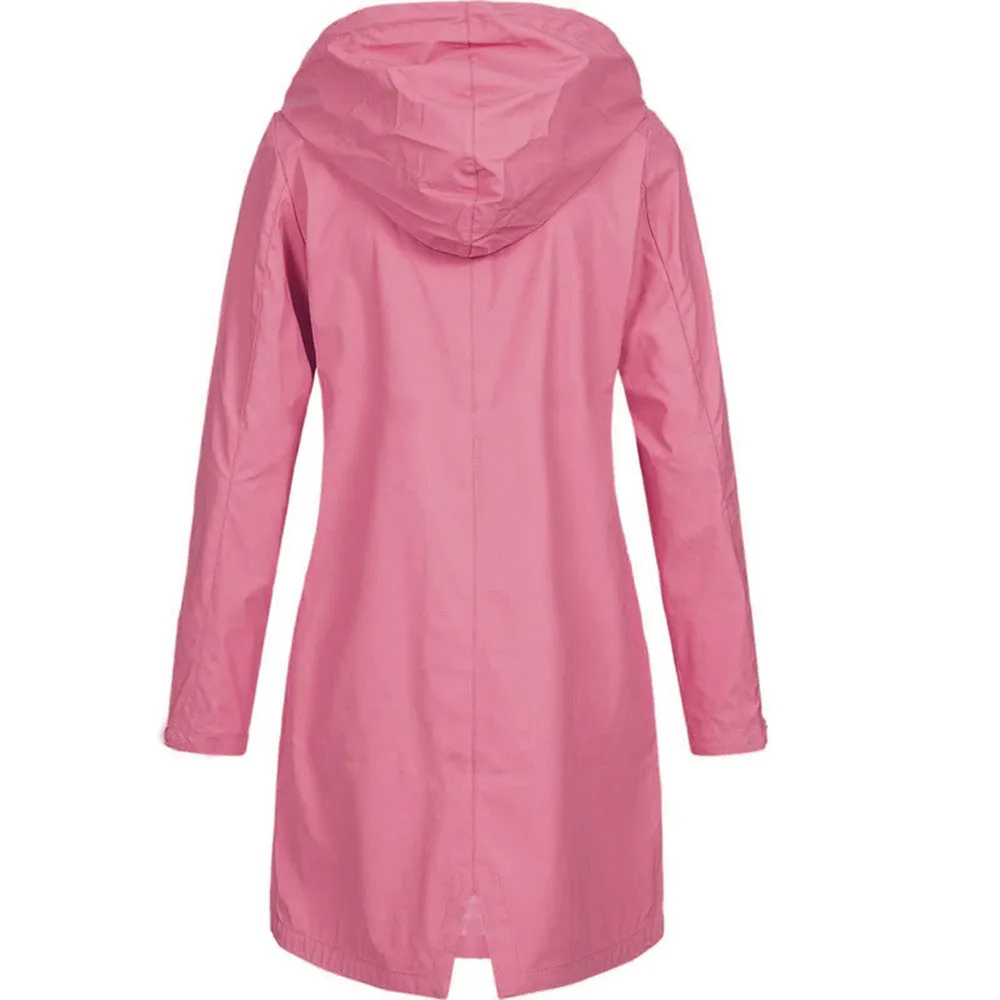 Waterproof Hooded Jacket | Longline | Sleek & Functional