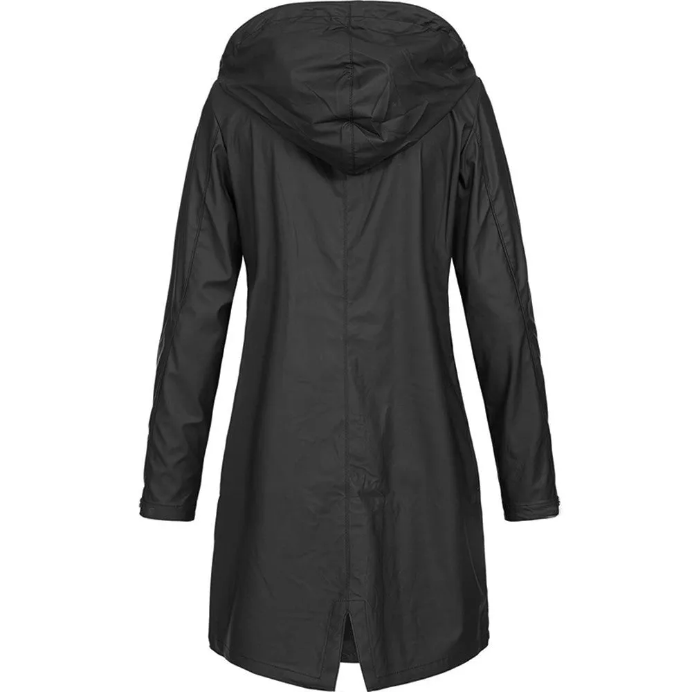 Waterproof Hooded Jacket | Longline | Sleek & Functional