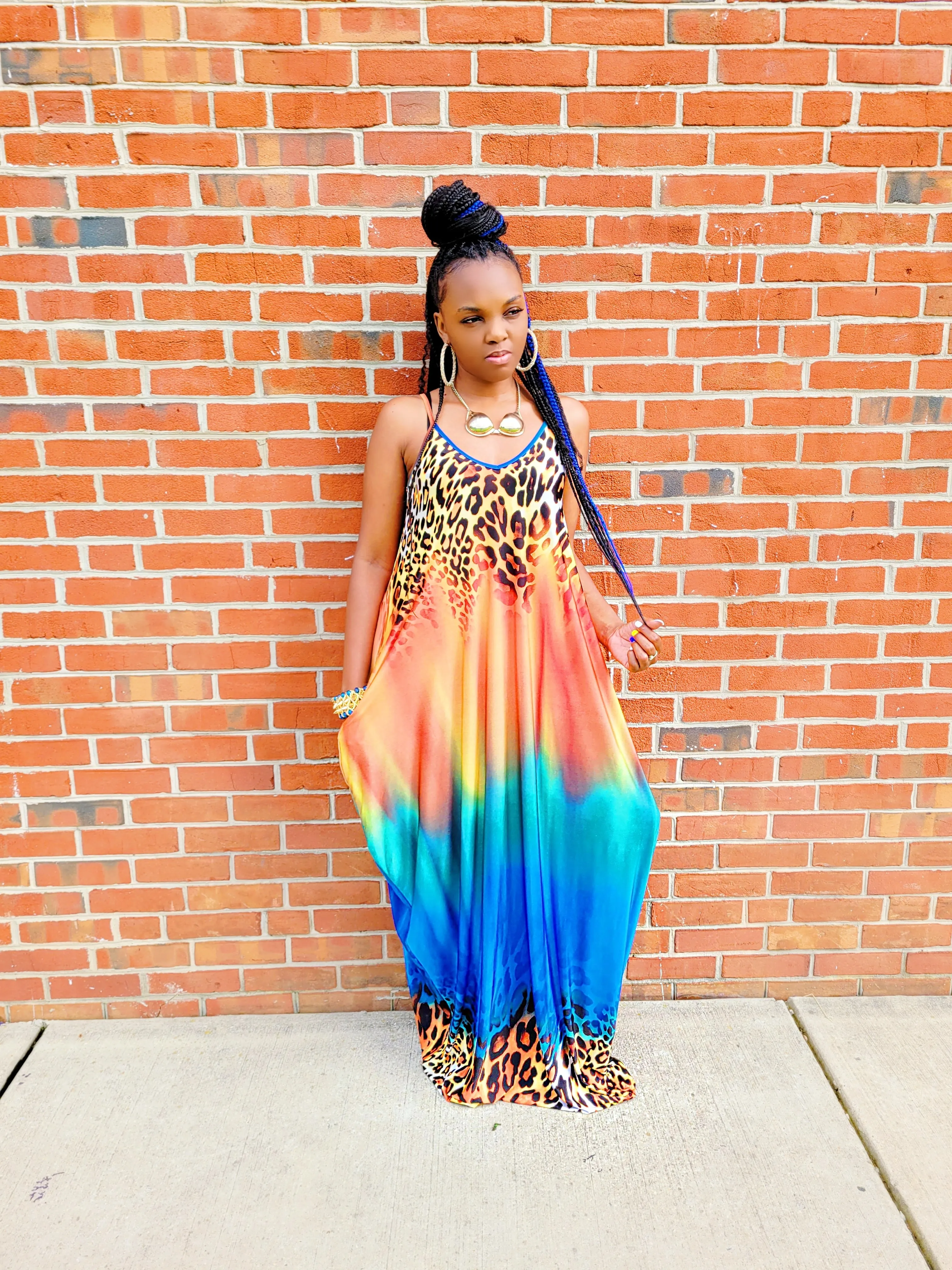 Wild dreams-Oversized Maxi dress
