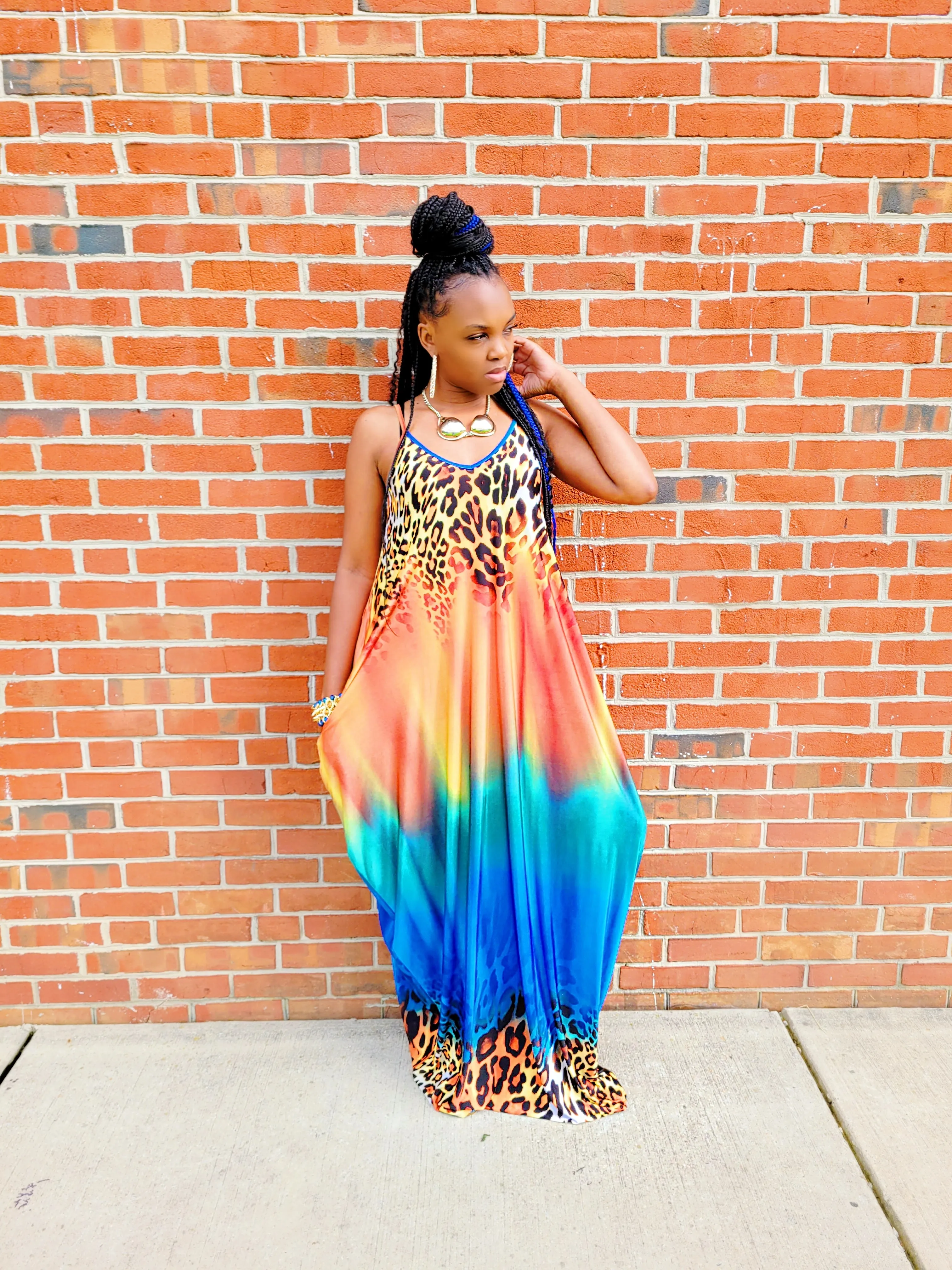 Wild dreams-Oversized Maxi dress