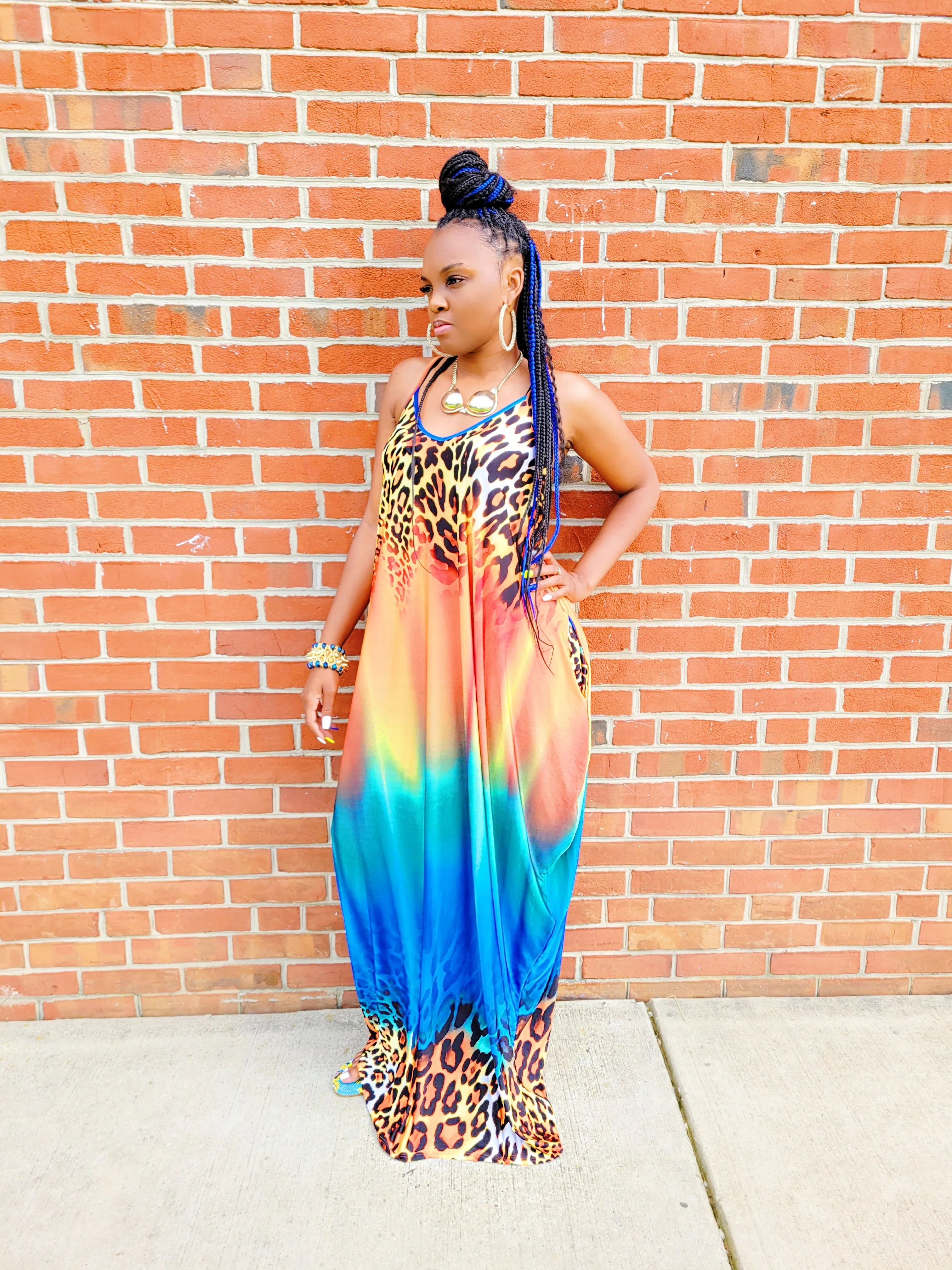 Wild dreams-Oversized Maxi dress