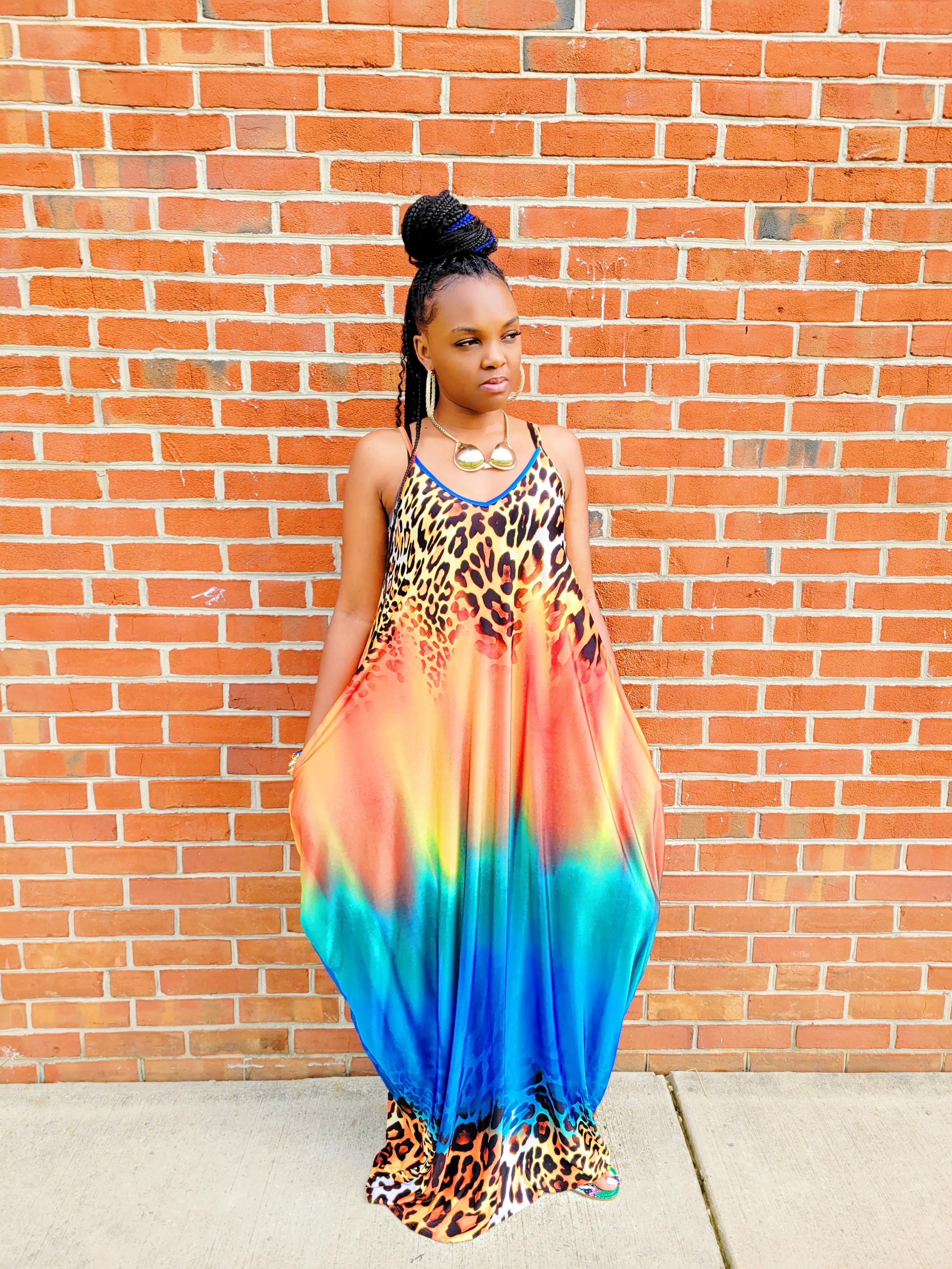 Wild dreams-Oversized Maxi dress